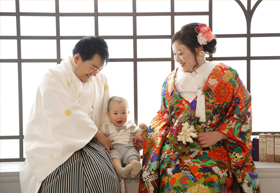お子様と一緒にファミリーフォトも大歓迎！