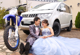 愛車との撮影も可能！！追加料金はなんと掛かりません！